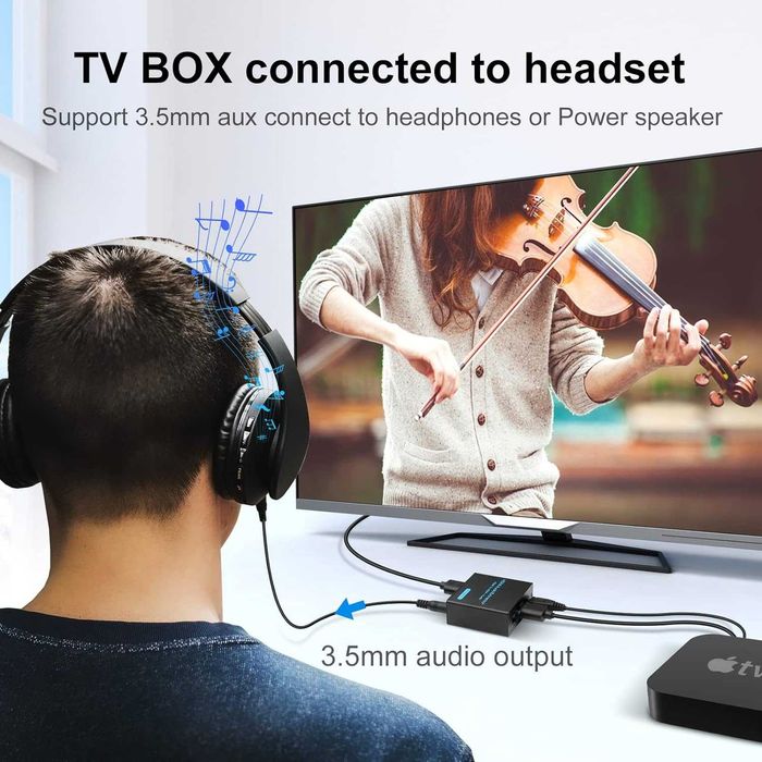 Extractor convertor adaptor audio HDMI 4Kx2K-30Hz optic HDMI Spdif