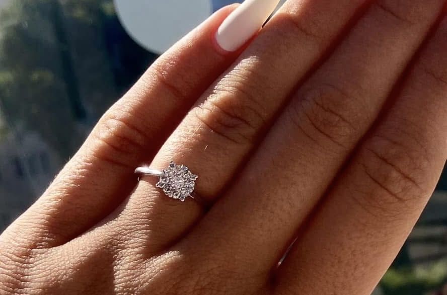 Златен пръстен с диамант Tailor