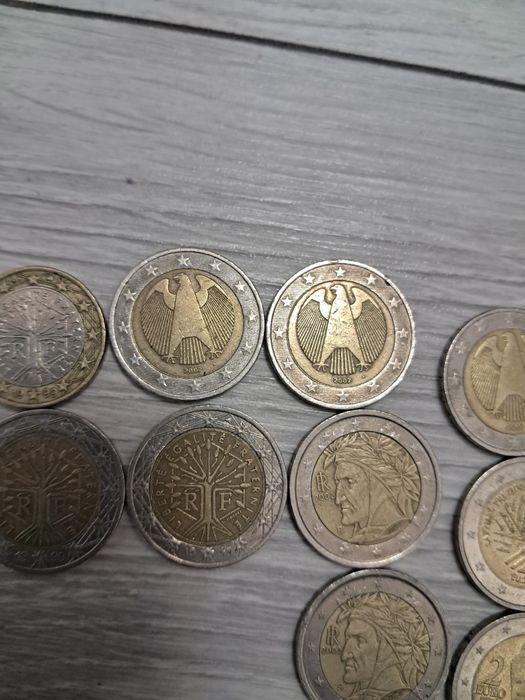 Lot monede 1 și 2 Euro de colecție - Franța, Italia, Germania