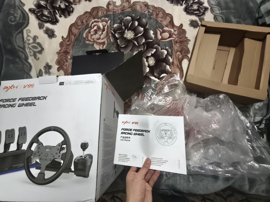 Игровой руль PXN V99 + адаптер для PS5