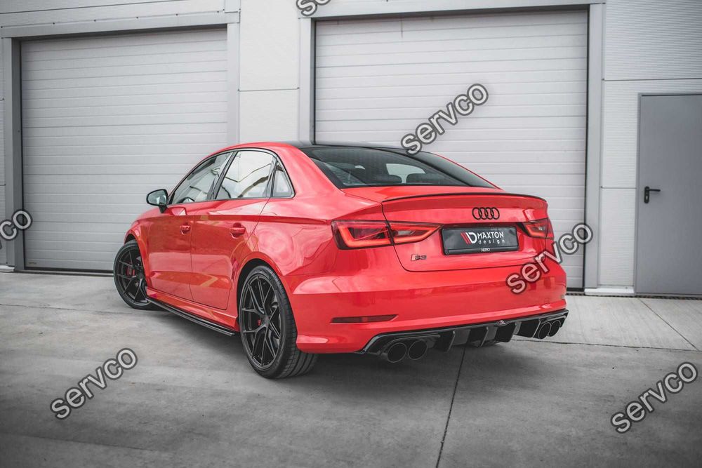Prelungire difuzor bara spate Audi A3 S3 Sedan 8V 2013-2016 v23 - Maxton Design