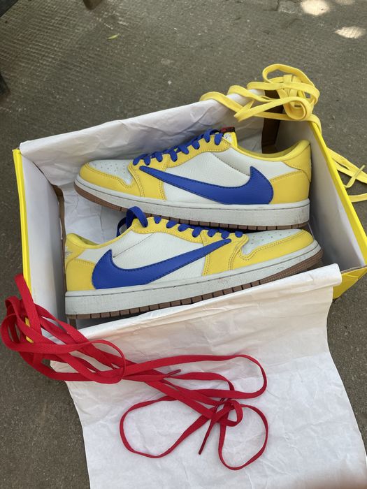 Jordan 1 Travis Canary Yellow