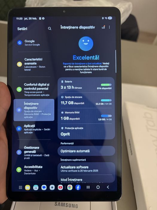 Galaxy Tab A9 4G 16G varianta 8.7