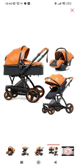 Коляска-трансформер 3 в 1 bebecoo зима-лето
