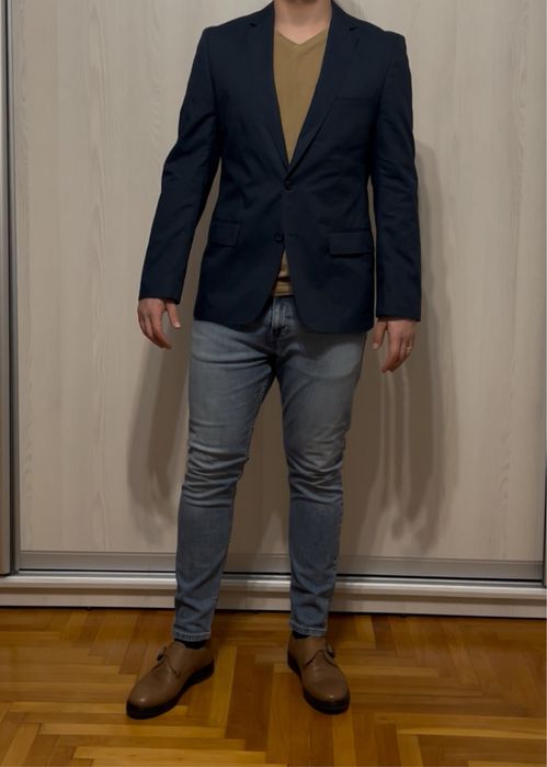 Sacou Casual Barbati Bleumarin