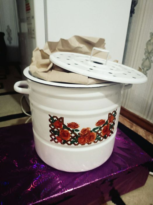 мантышница эмалированная манти каскон сирлик сотилади