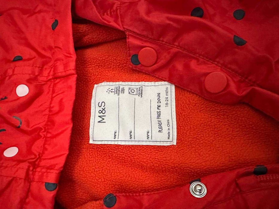 Комбинезон дождевик детский Mark and Spencer 18-24 месяцев