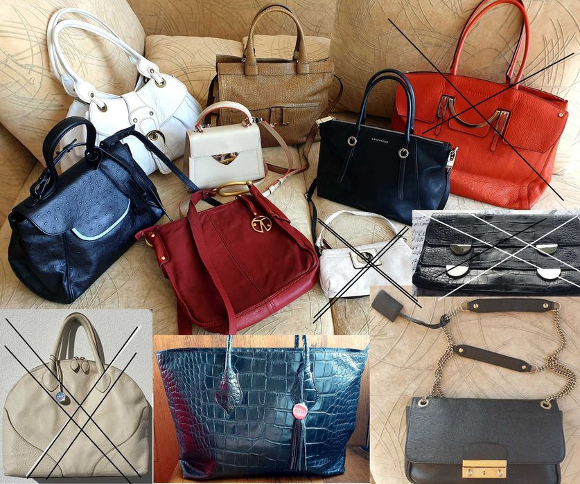 чанти Coccinelle Furla естествена кожа