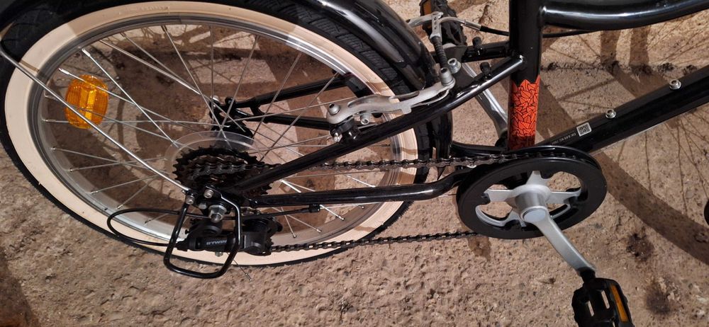 Bicicletă polivalentă Riverside 500 20'' corail copii 120-135 cm