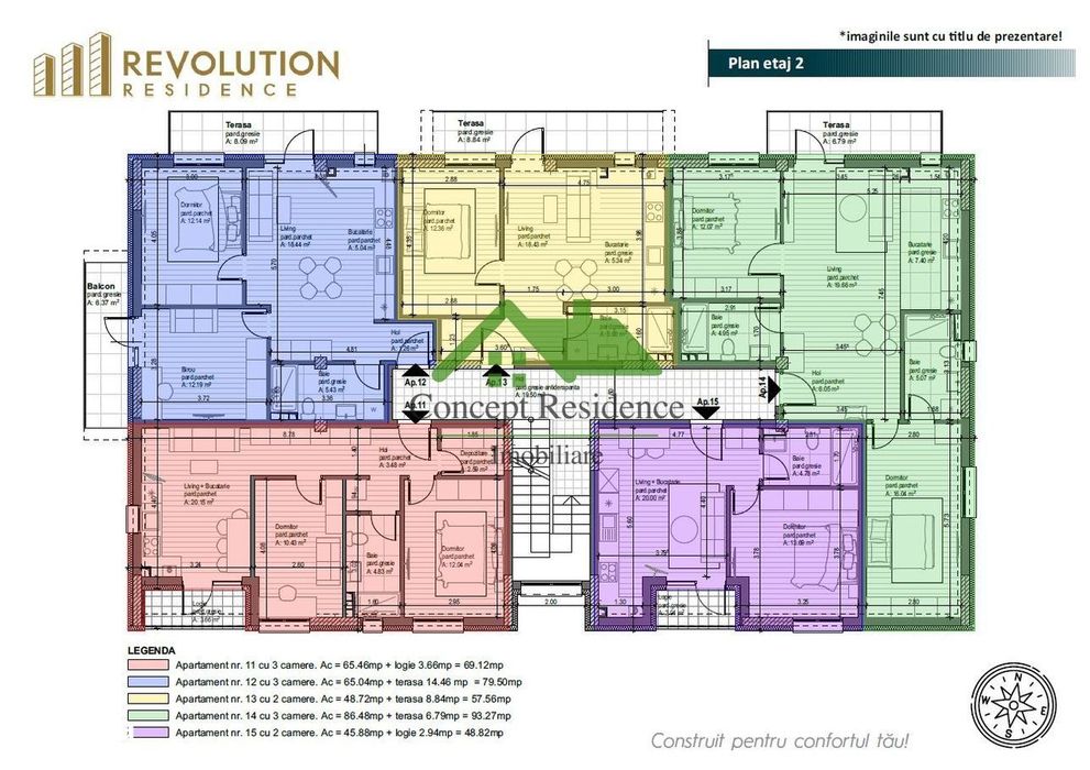 Comision 0%! Apartament 2 camere bloc nou, etaj 1,Oltului