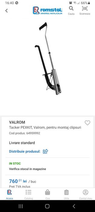 traker PEXKIT Valrom.pentru .,montaj .,clipsuri. Nou. ,in .,cutie.