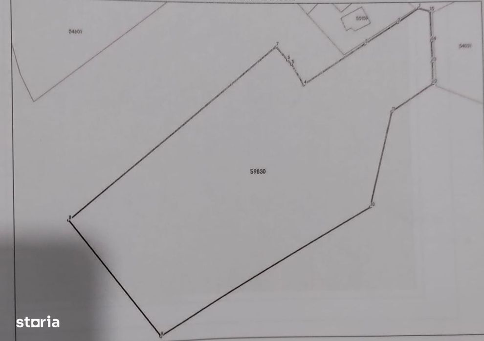 Teren intravilan de vânzare – Târgu Neamț | 5.400 mp | Utilități