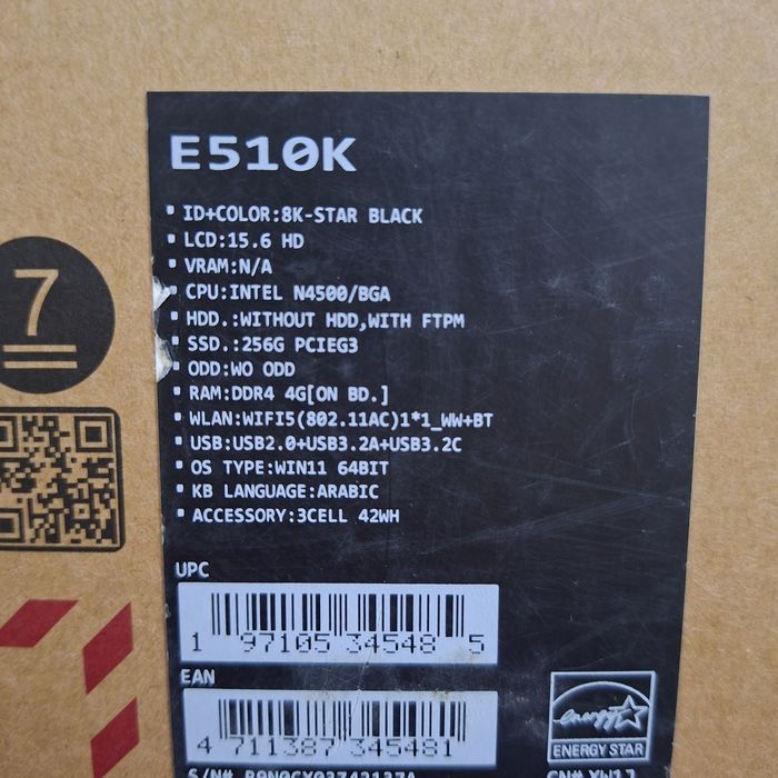 Intel Celeron N4500/ SSD 256 gb/ ОЗУ 4 gb/ Yangidek deyarli ishlamagan