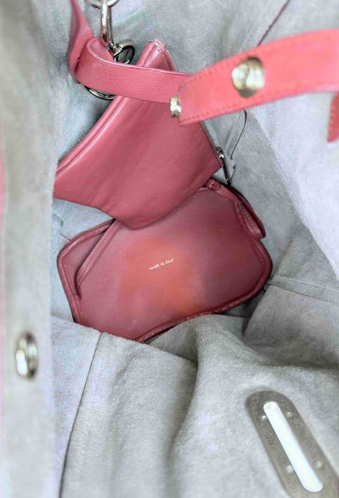 Jimmy Choo Echo 2way Rucsac sau Geanta Umar Caramiziu Piele Original