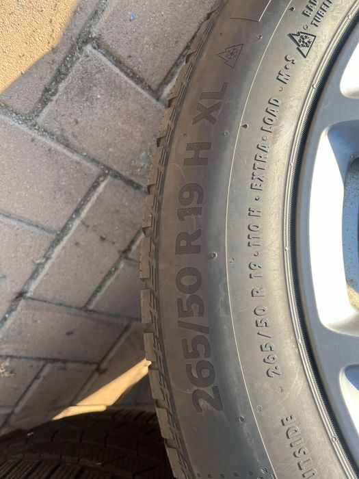 Jante 5x112 R19”,BMw X3/X4/X5/Audi/Q5/Q7Mercedes GLC/Glk,Anvelope 265/50/19 Continental Runflat,senzori Presiune roti