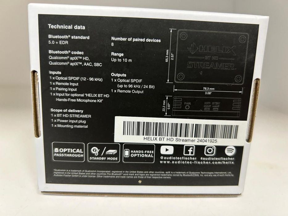 Emitator Audio Helix BT HD Streamer (NOU) -D-