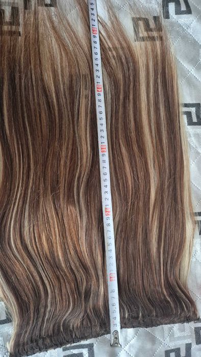 Естествена коса ,готова за поставяне ,перфектно състояние