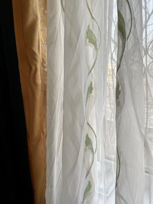 Тюль с занавесками