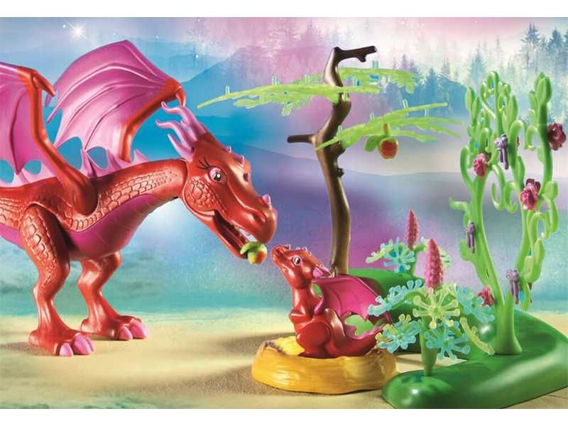 НОВИ! Playmobil 71586 Мама Дракон с бебе Дракон и фея