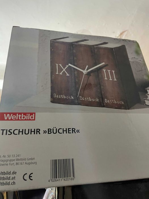 Ceas de birou , biblioteca forma de carti Fabricat in Germania