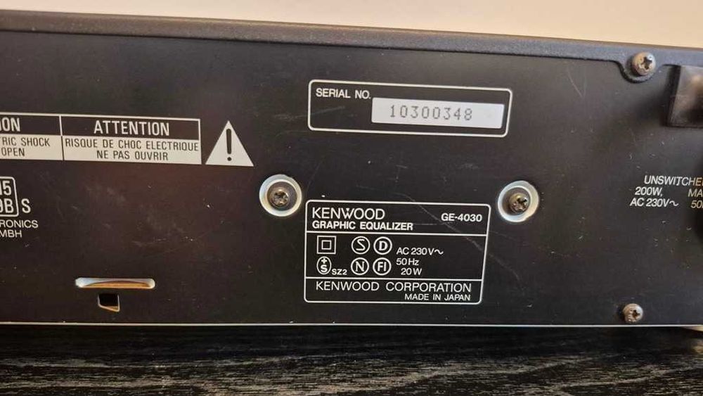Equalizer EQ audio KENWOOD GE 4030 impecabil... made in japan.
