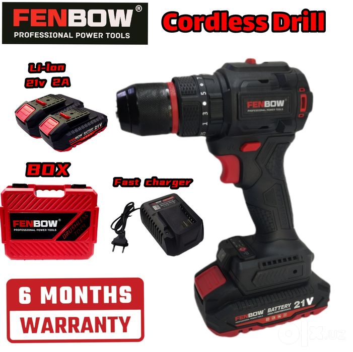 FENBOW tools 21V 2A/16.8v 2A  BRUSHLESS. Yuqori sifati va qulay narxla