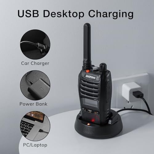 BAOFENG BF-88ST Pro PMR446 pachet 4 statii walkie talkie raza 3 km