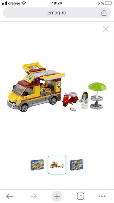 Lego City Great Vehicles 60150 Furgonetta de pizza
