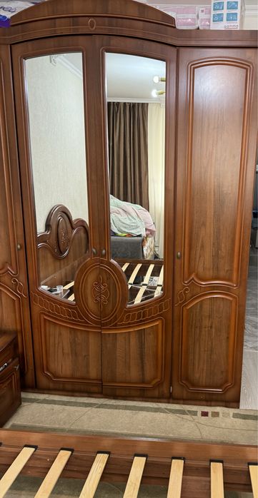 Продам кровать и шкаф