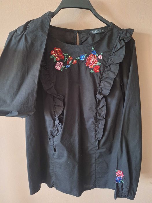 Дамска черна риза  MOHITO  colektion