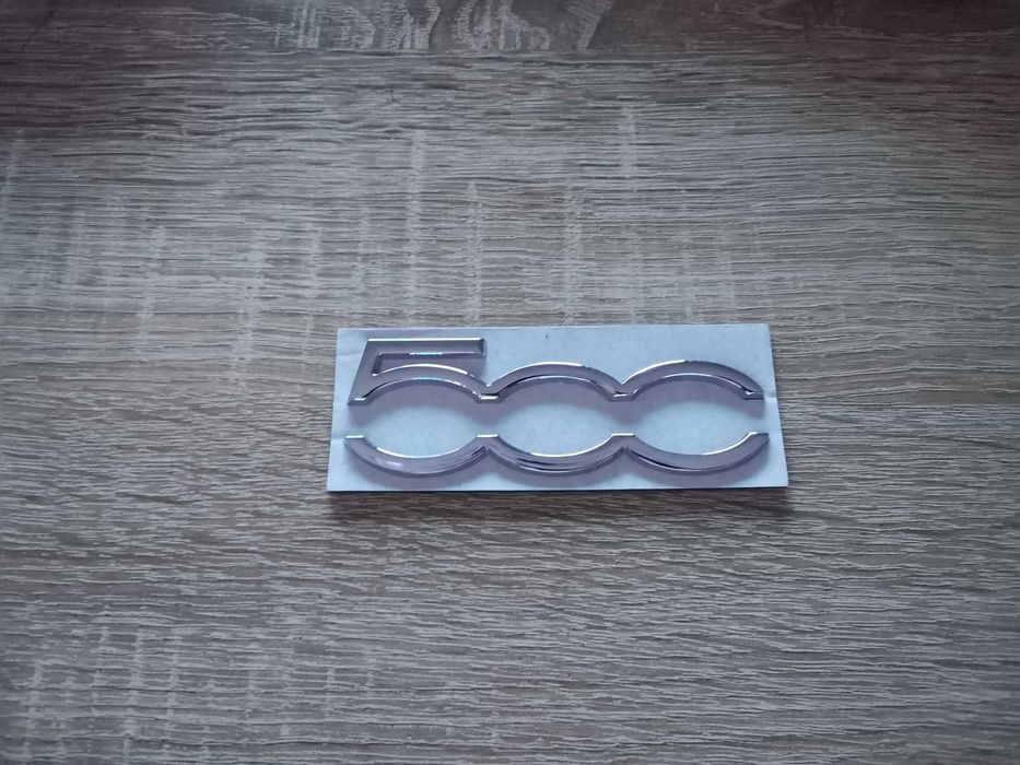 сребриста емблема Фиат Fiat 500