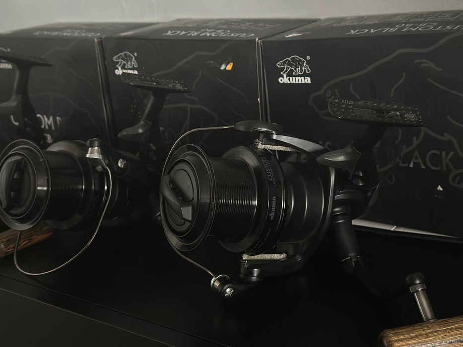 Vând 3 mulinete Okuma custom black Cb-80