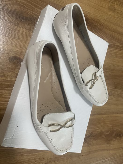 Балетки, кожаные