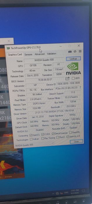 Nvidia Quadro 600