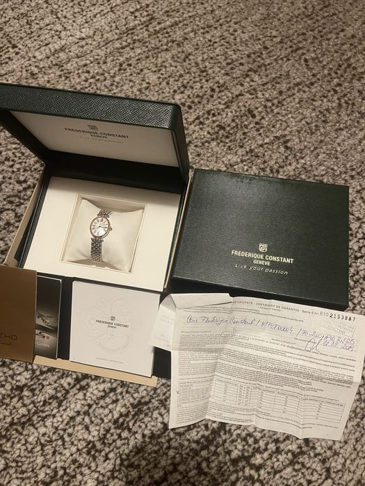 Vand ceas dama original “FREDERIQUE CONSTANT” nou