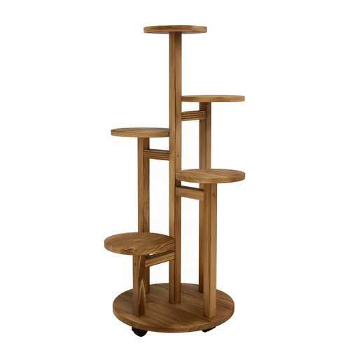 Дървена поставка за цветя / Цветарник / Стойка за цветя