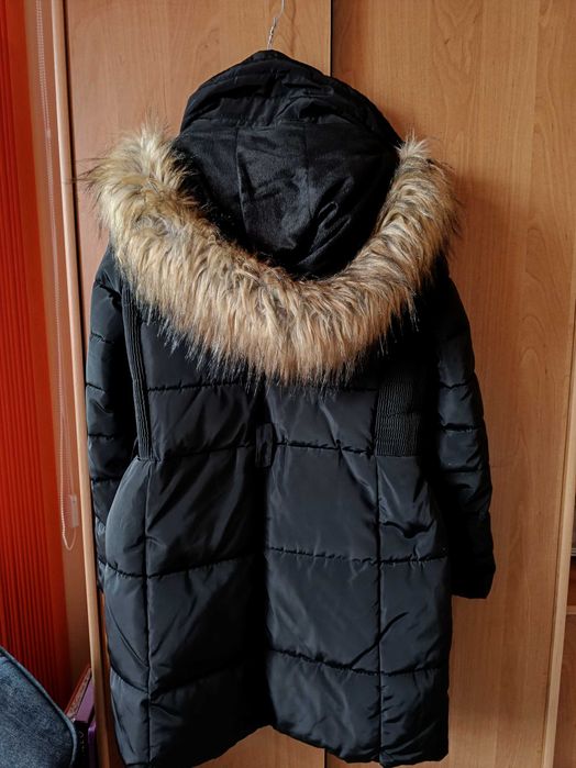 Черно зимно дамско яке