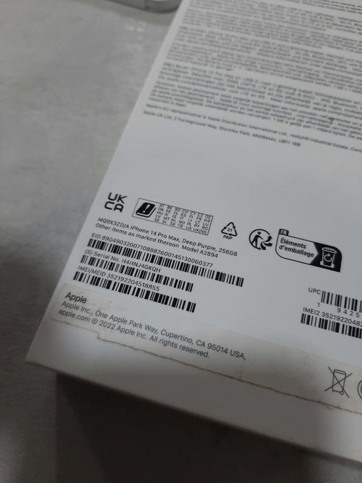 iPhone 14 Pro Max 256GB , Deep Purple .Като нов