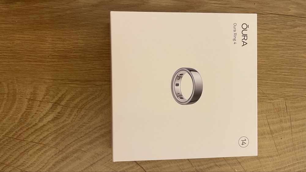 Oura Ring 4 Silver, size 14