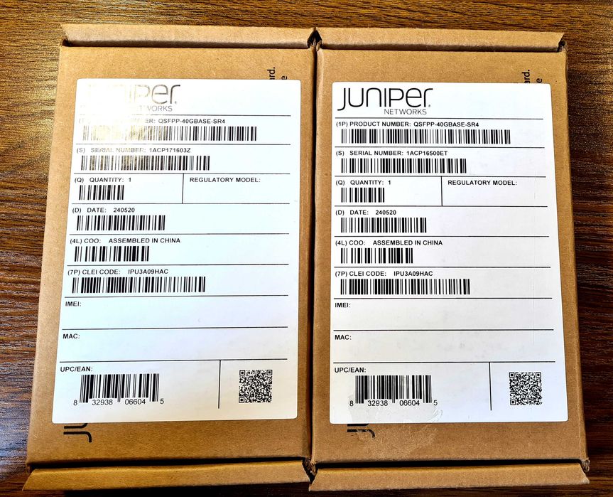 оптический модуль Juniper Networks QSFPP-40GBASE-SR4