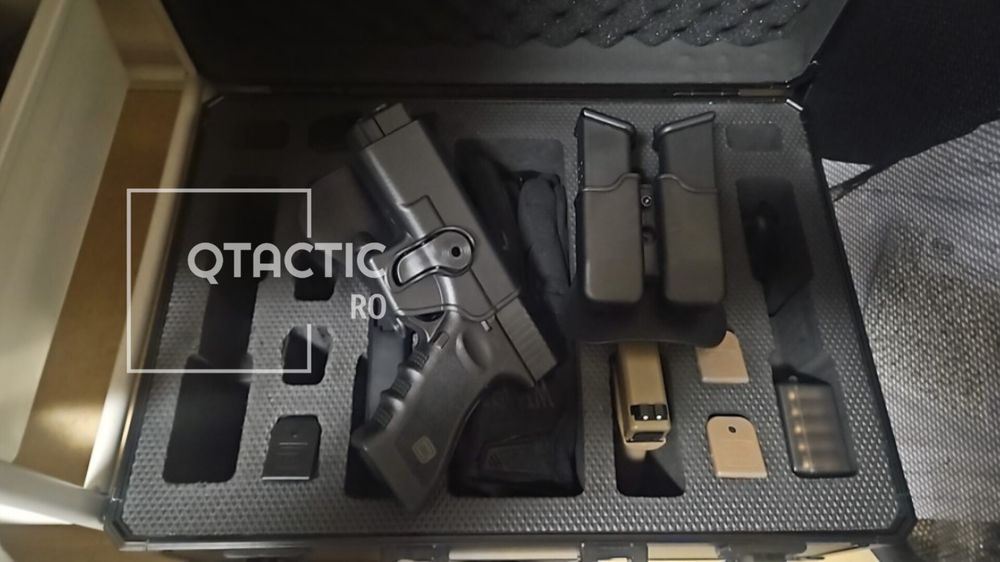 Toc holster Glock 9 mm OWB, polimer, rotire 360°, pentru mâna dreaptă