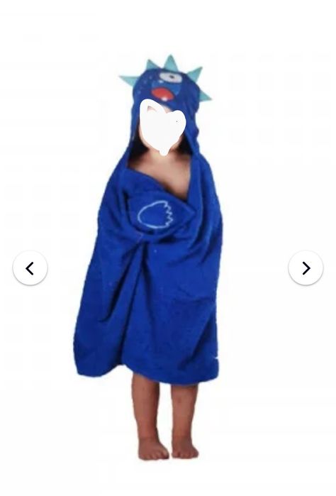 Prosop/halat din bumbac 100% poncho de baie "George" copii
