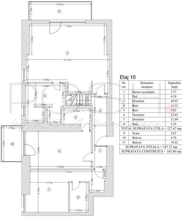Duplex 310 mp, dining separat, One Herastrau Towers