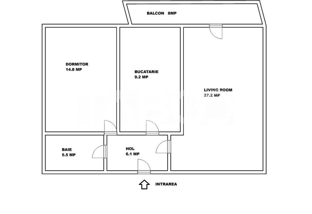 Apartament cu 2 camere 63 mp utili pe Mihai Viteazul din Sibiu