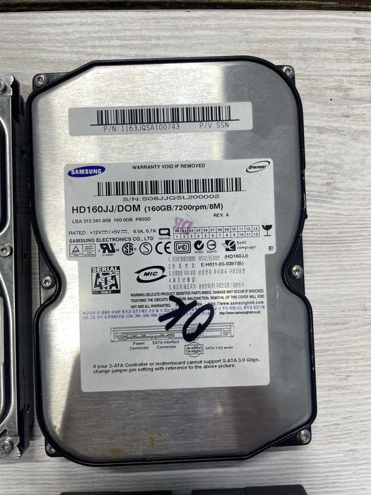 HDD western, segate, samsung original 320 gb