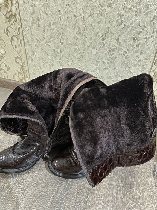 Сапоги  Женские кожанные