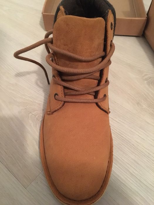 Ghete piele camel - maro 41