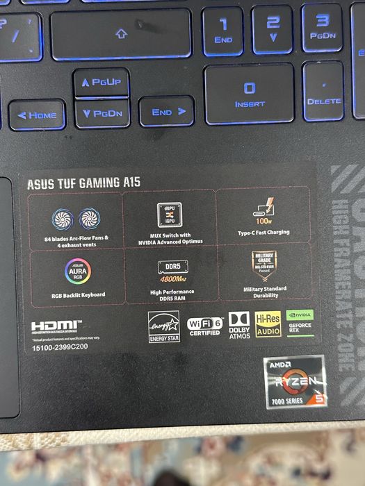Asus tuf gaming A15