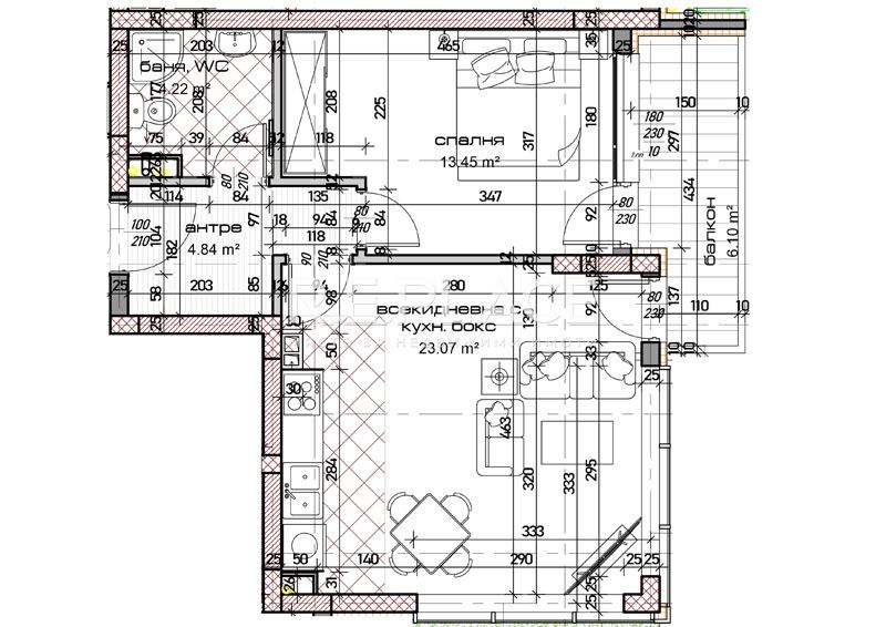 2-стаен в Варна-Младост 1 площ 73 цена 110900