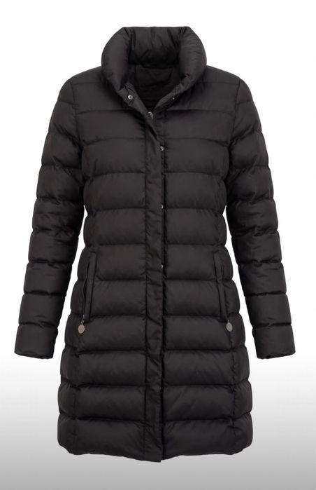 Geacă puffer lungă Massimo Dutti, maro închis, M/S